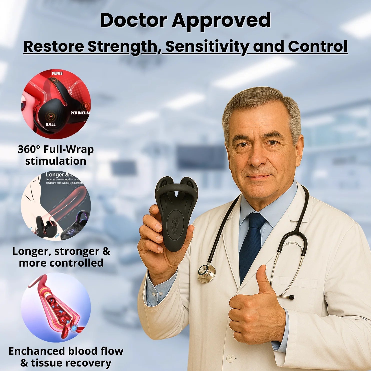 Shadowweavelights™ VitalEngine Pro - Az első számú 5 az 1-ben otthoni edző, amely fejlett precizitással fordítja vissza az ED-t és a PE-t